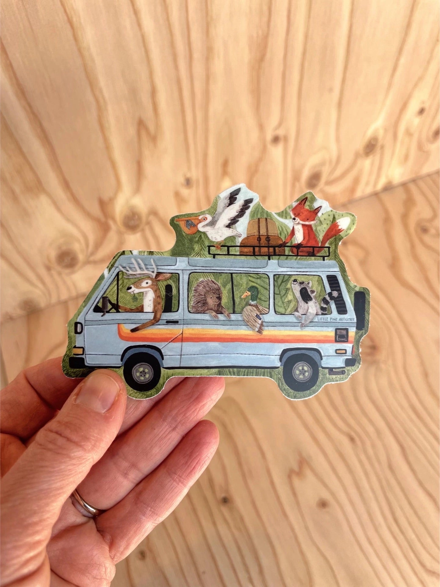 Forest Friends Van Life Sticker