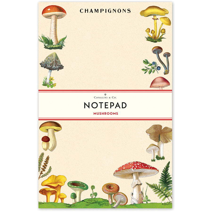 Vintage Mushrooms Notepad