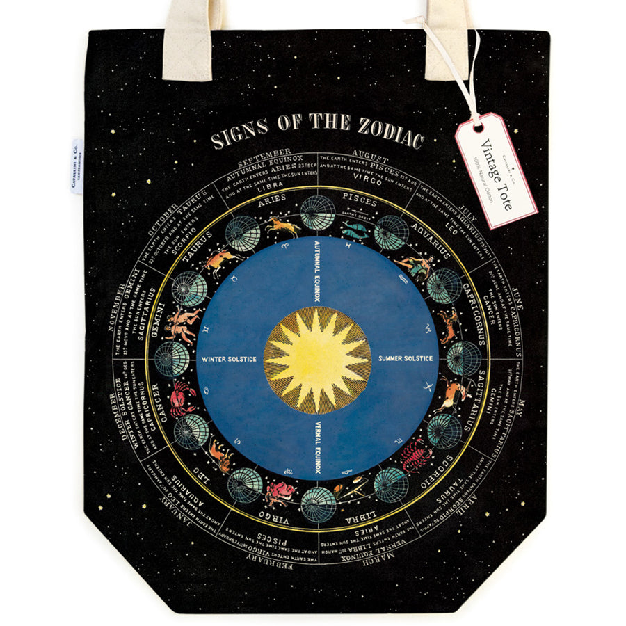 Zodiac Chart Tote Bag