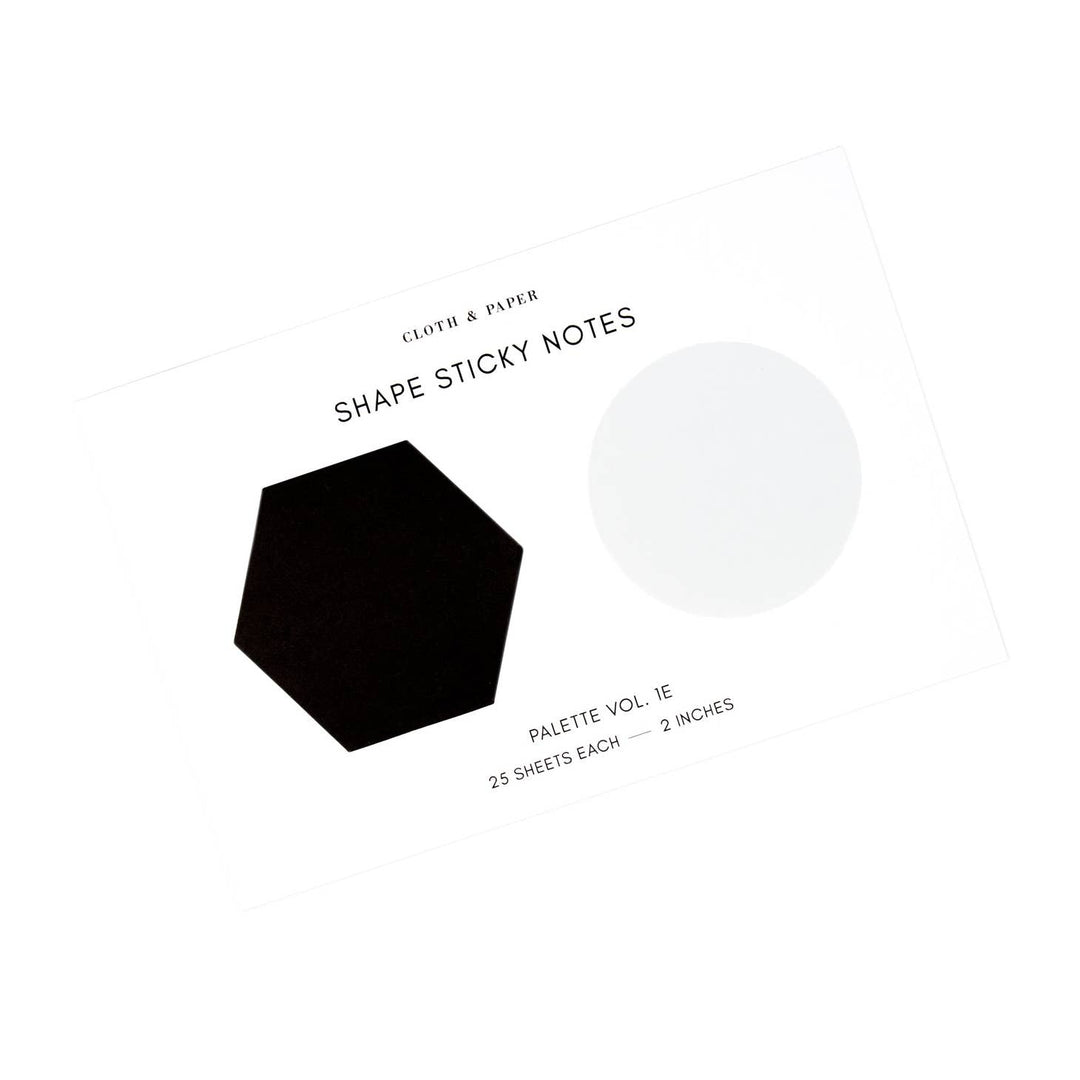 Hexagon + Circle Sticky Note Duo Vol. 01E