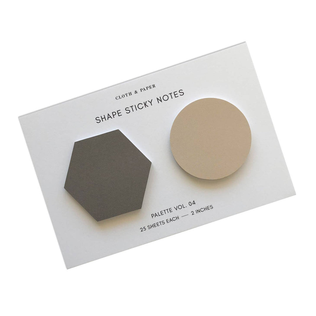 Hexagon + Circle Sticky Note Duo Vol. 04