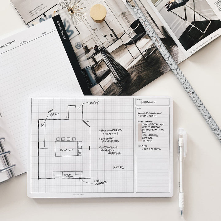 Engineering Grid Desk Pad