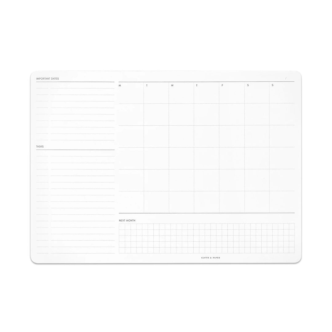 Monthly Admin Desk Pad