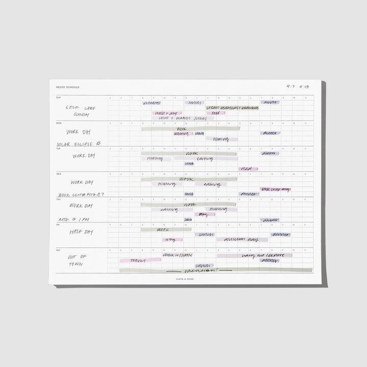 Time Block Notepad