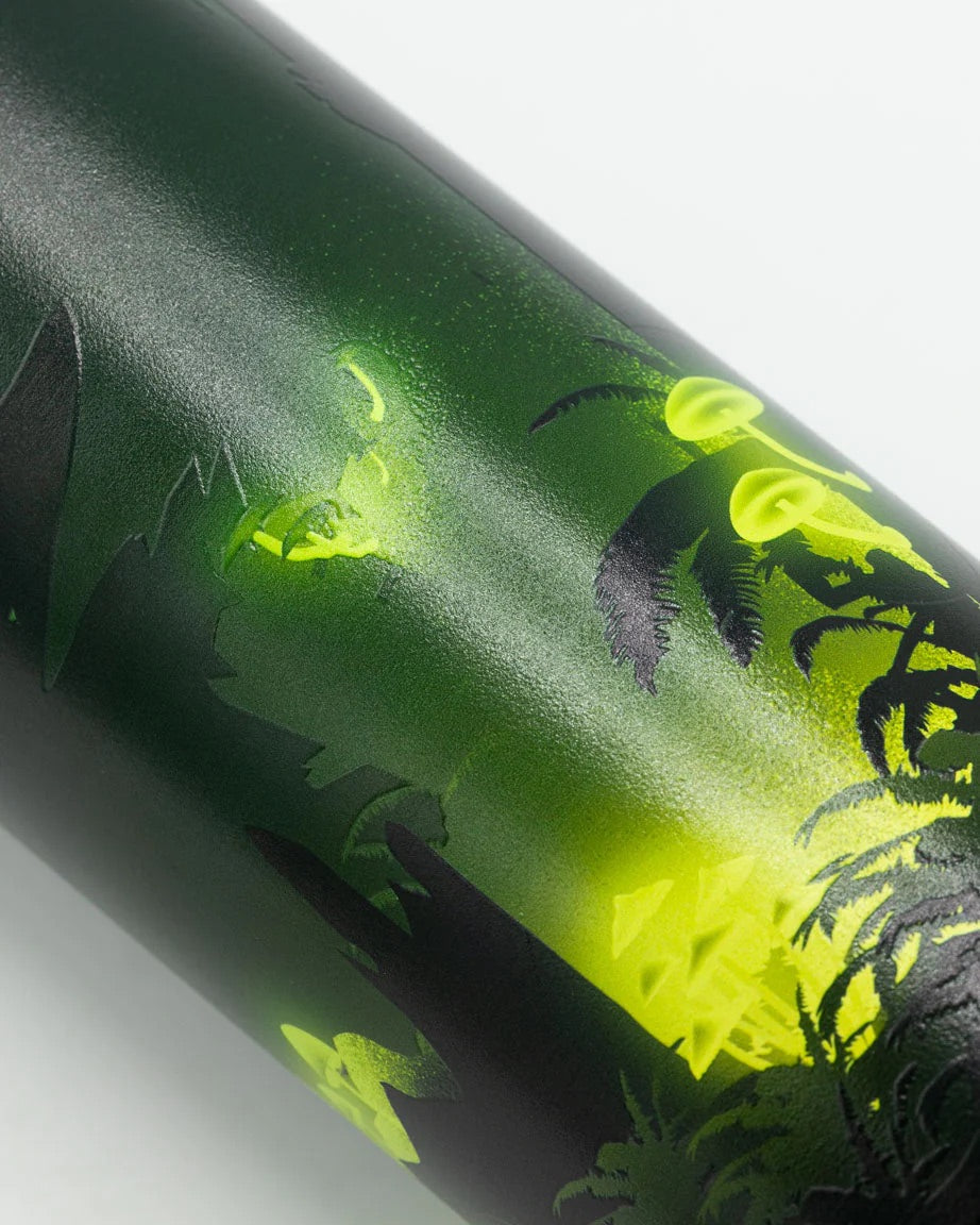 Bioluminescent Mushrooms Water Bottle - 18oz