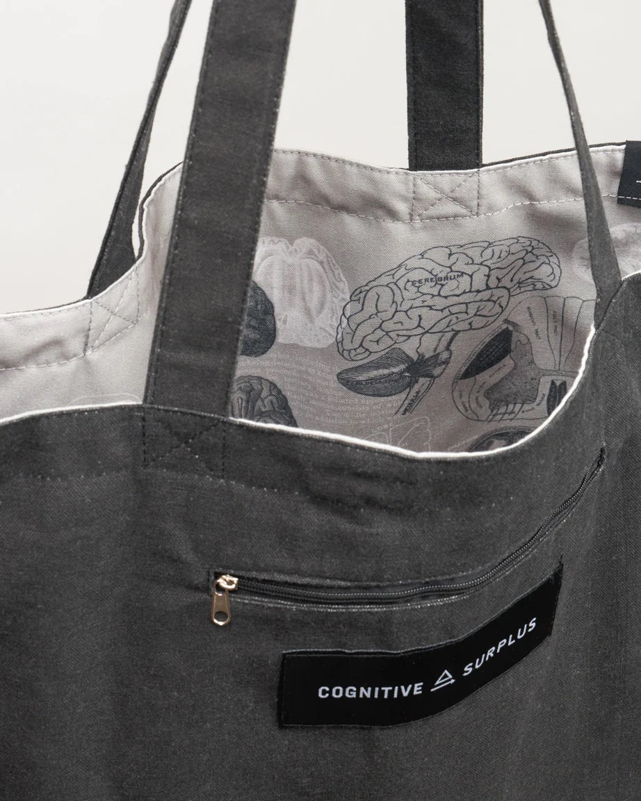 Brain Scan Reversible Canvas Tote - Thumbnail 2