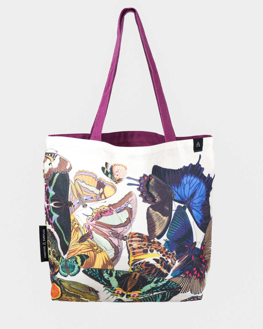 Butterfly Wings Reversible Canvas Tote