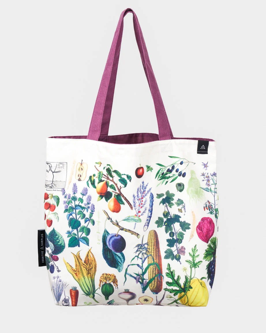 Fruit & Veggies Reversible Tote