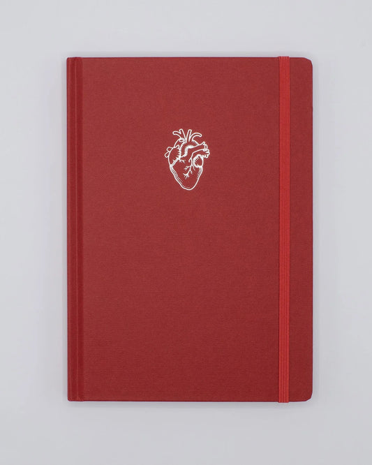 Anatomical Heart Silver Journal