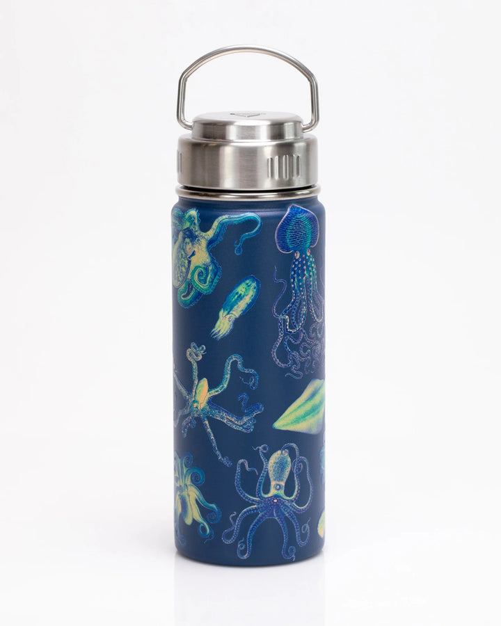 Octopus & Squid Water Bottle - 18oz