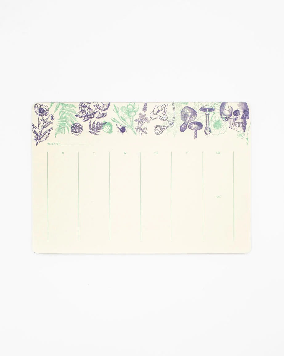 Poisonous Plants Weekly Desk Pad