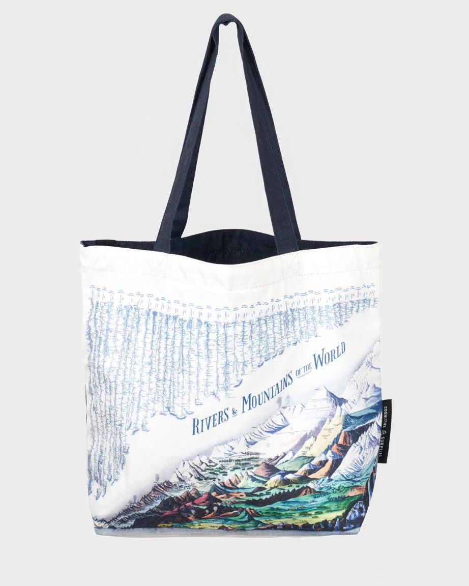 Rivers & Mountains Reversible Canvas Tote