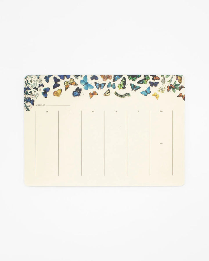 Butterfly Weekly Desk Pad