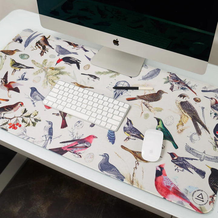 Cognitive Surplus - Birds & Feathers Ornithology  Desk Pad