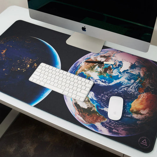 Cognitive Surplus - Day & Night On Earth Desk Pad
