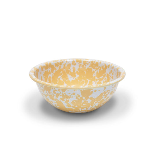 Splatter Enamelware 20oz Cereal Bowl - Yellow