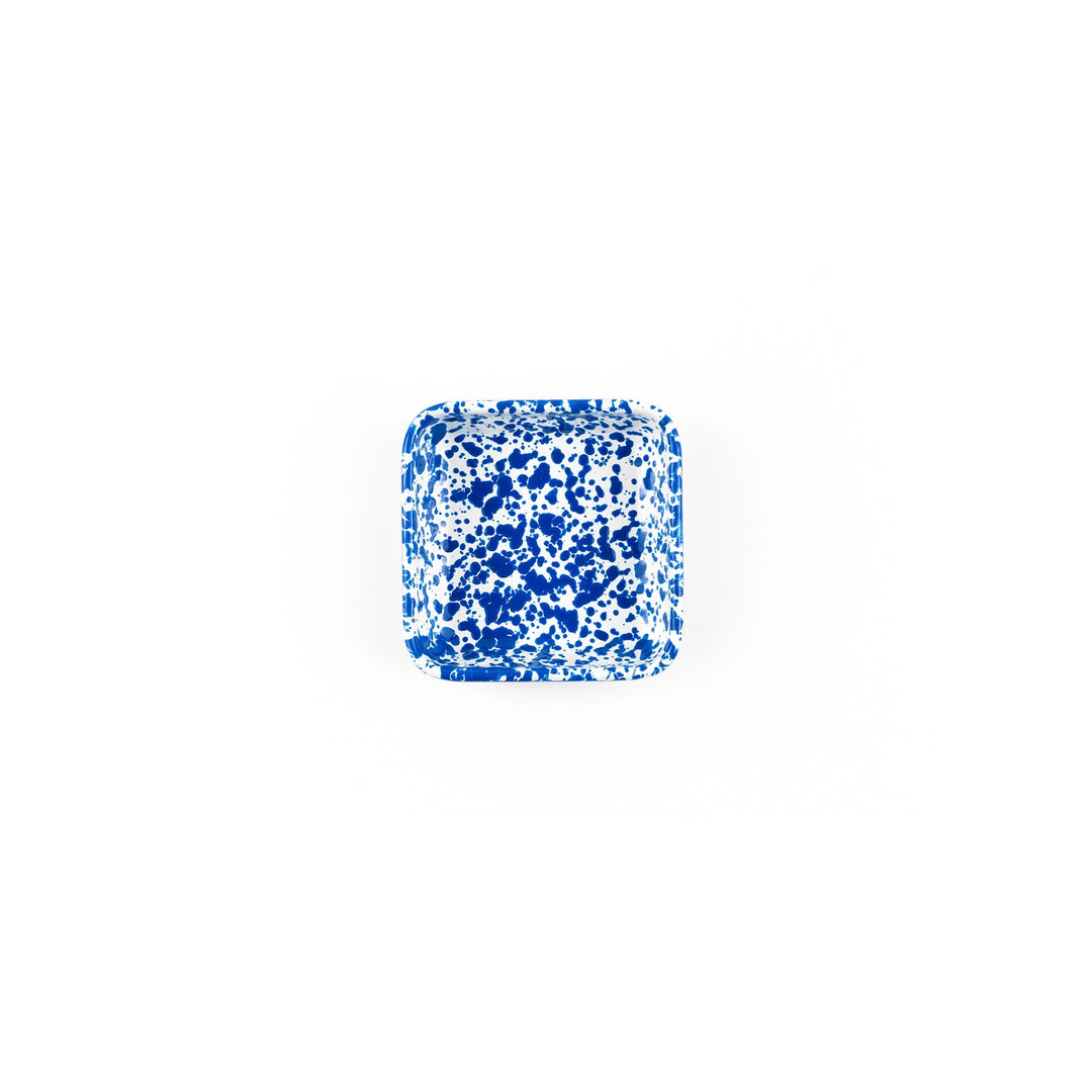 Splatter Enamelware Small Square Tray