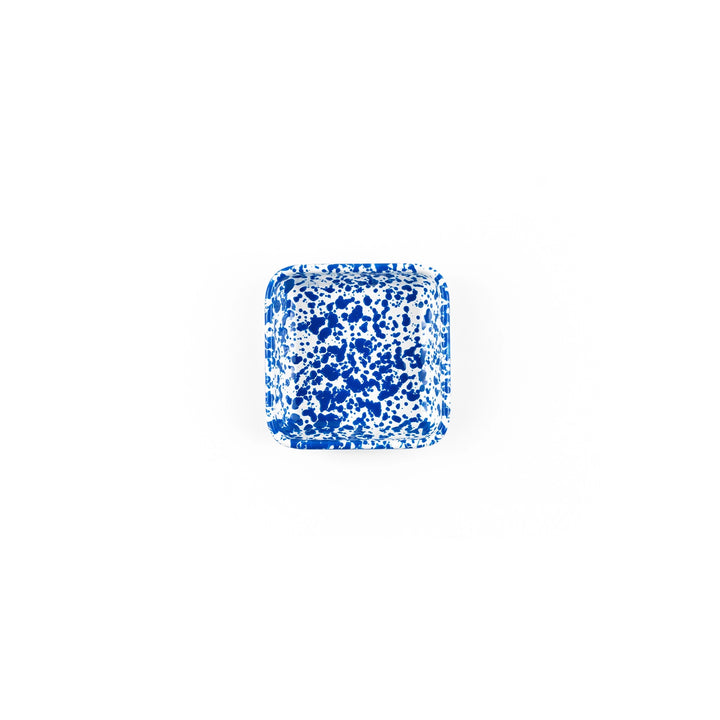 Splatter Enamelware Small Square Tray