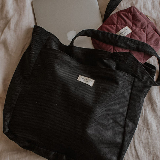 Corduroy Tote Bag - Nocturnal