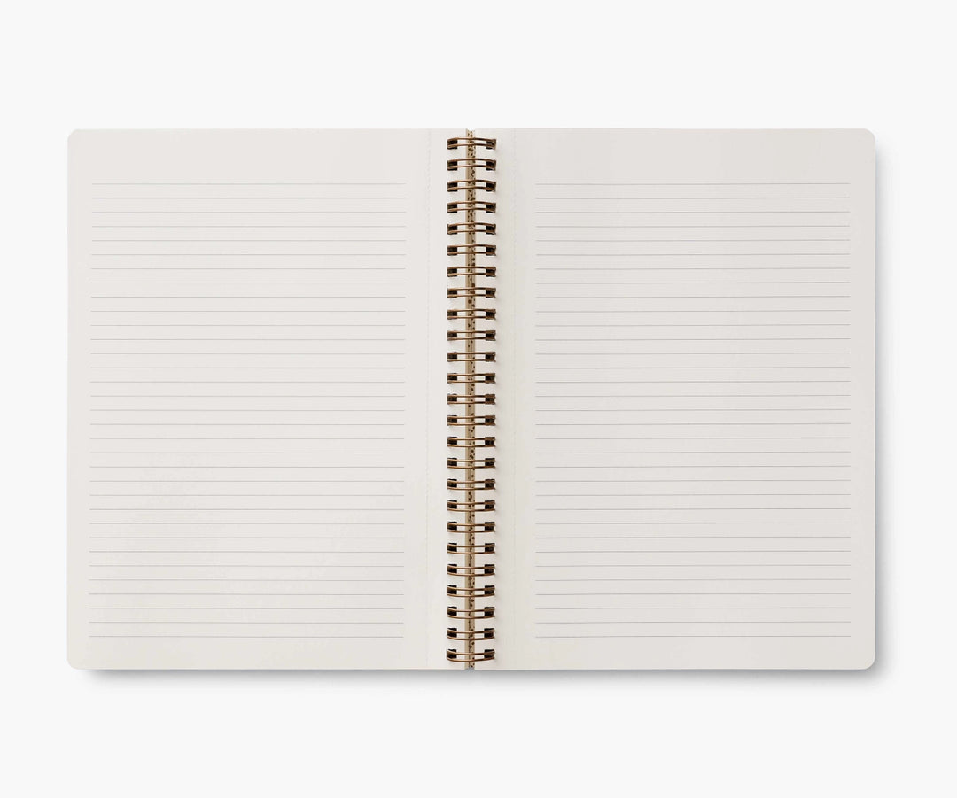 Dark Garden Floral Spiral Notebook