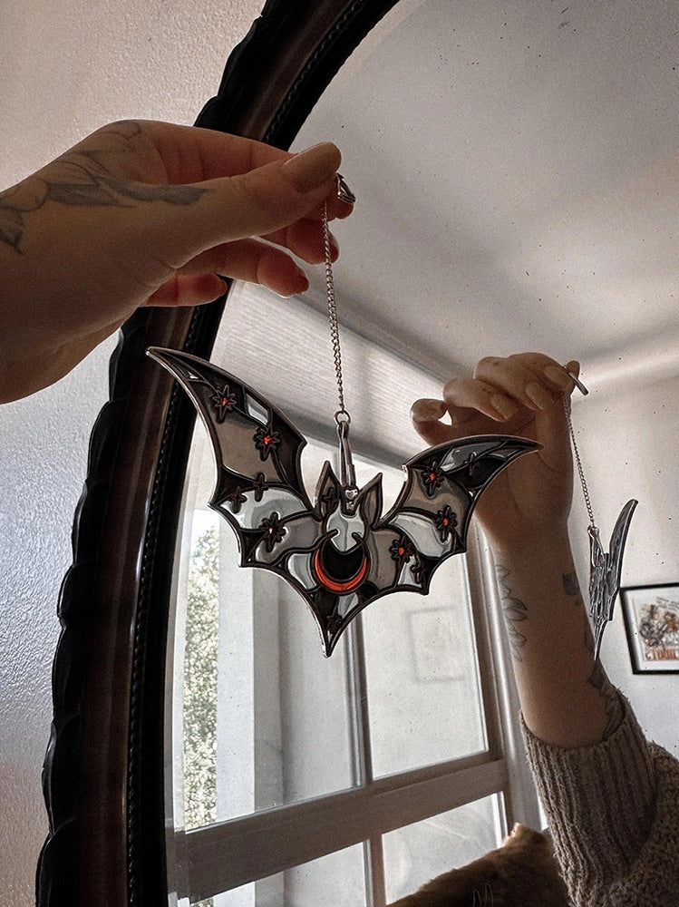 Stained Glass Bat Suncatcher