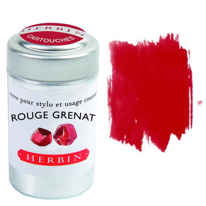 Herbin Fountain Pen Ink Cartridges - Tin of 6
