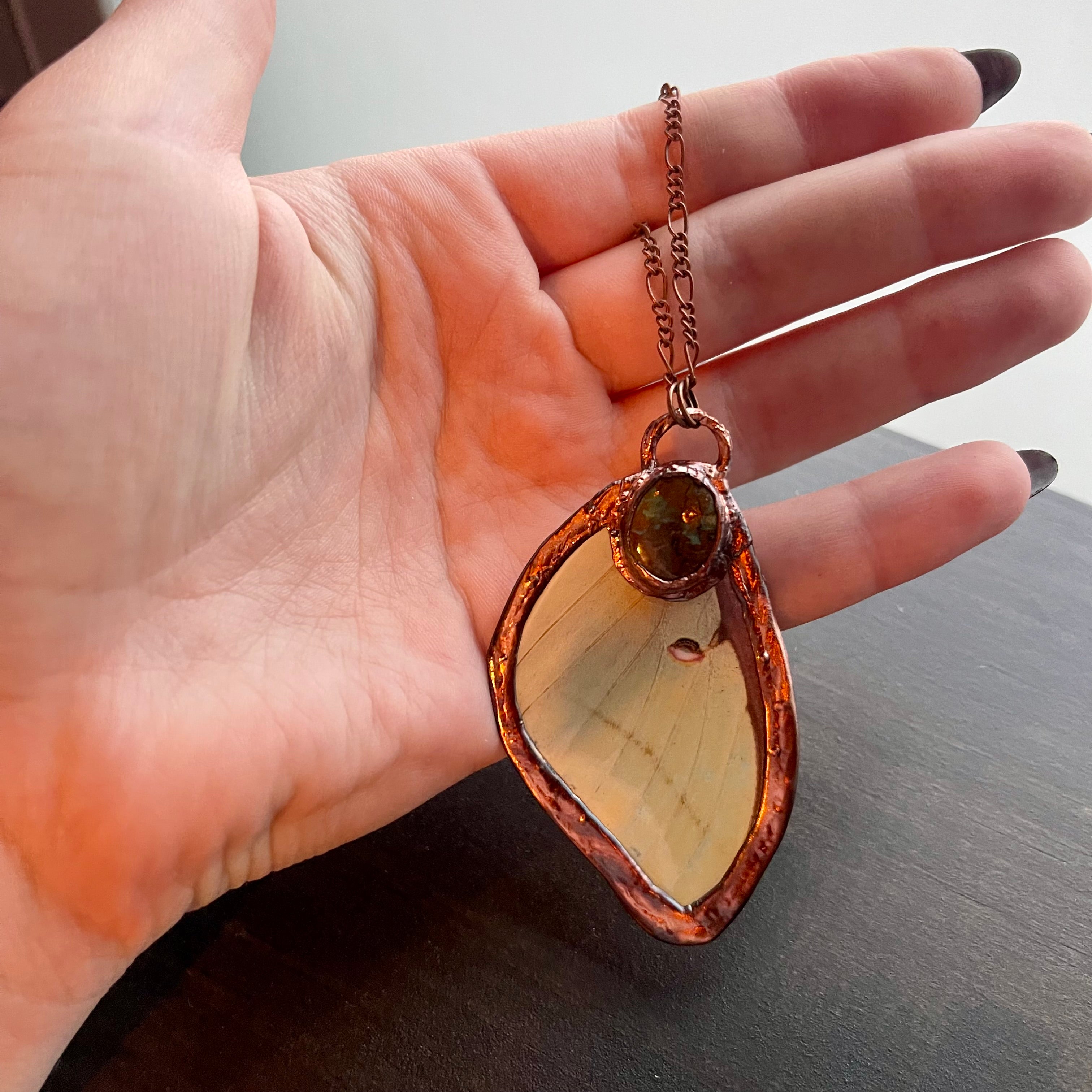 Butterfly Wing and Crystal Necklaces