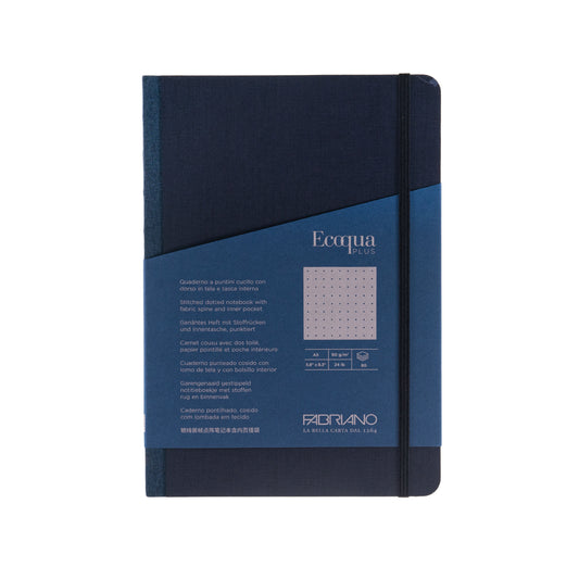 Fabriano Dot Grid Notebook - Navy Blue