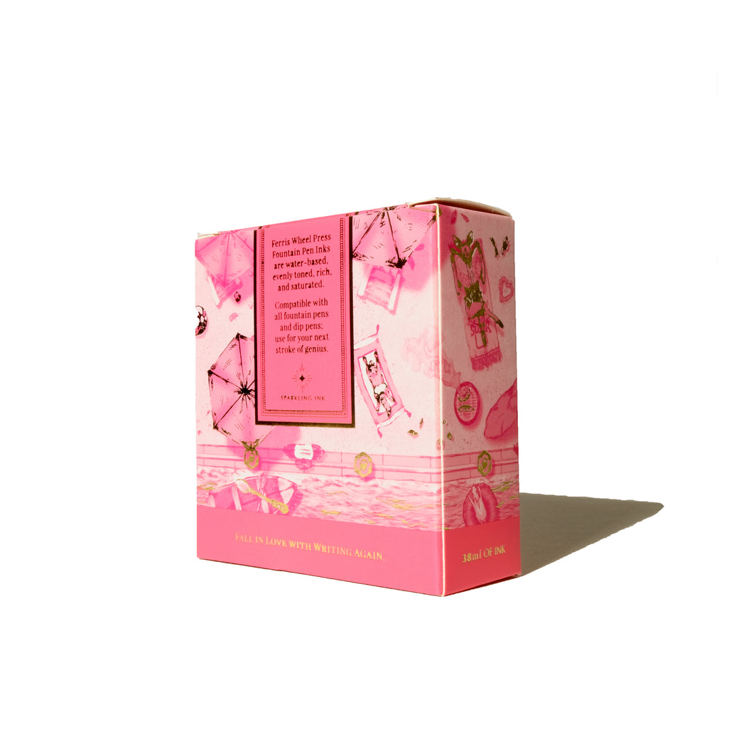 Ferris Wheel Press Fountain Pen Ink - Pink Sugar Beach Ink - 38ml