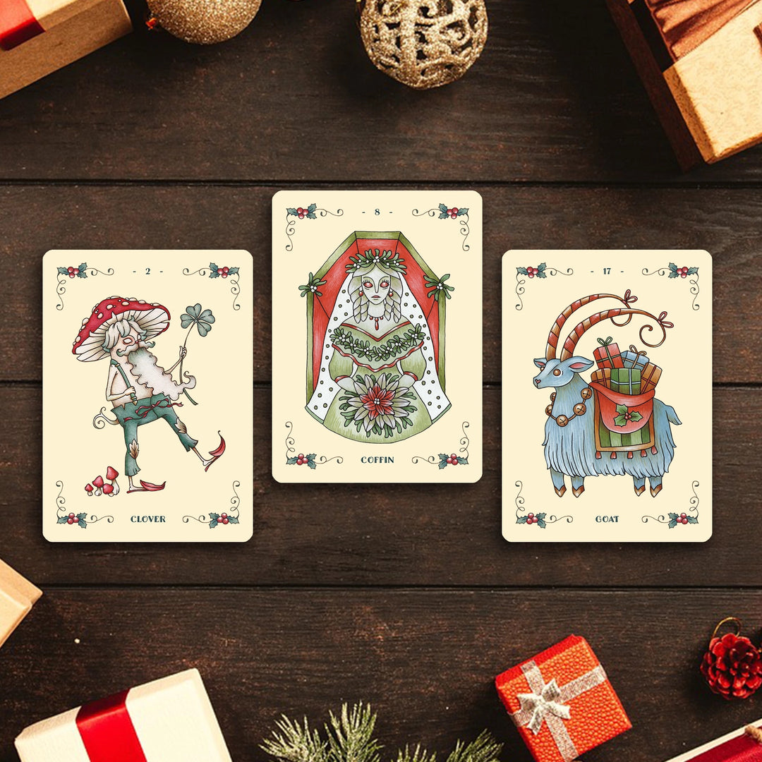 Yuletide Tales Lenormand Christmas Oracle Deck