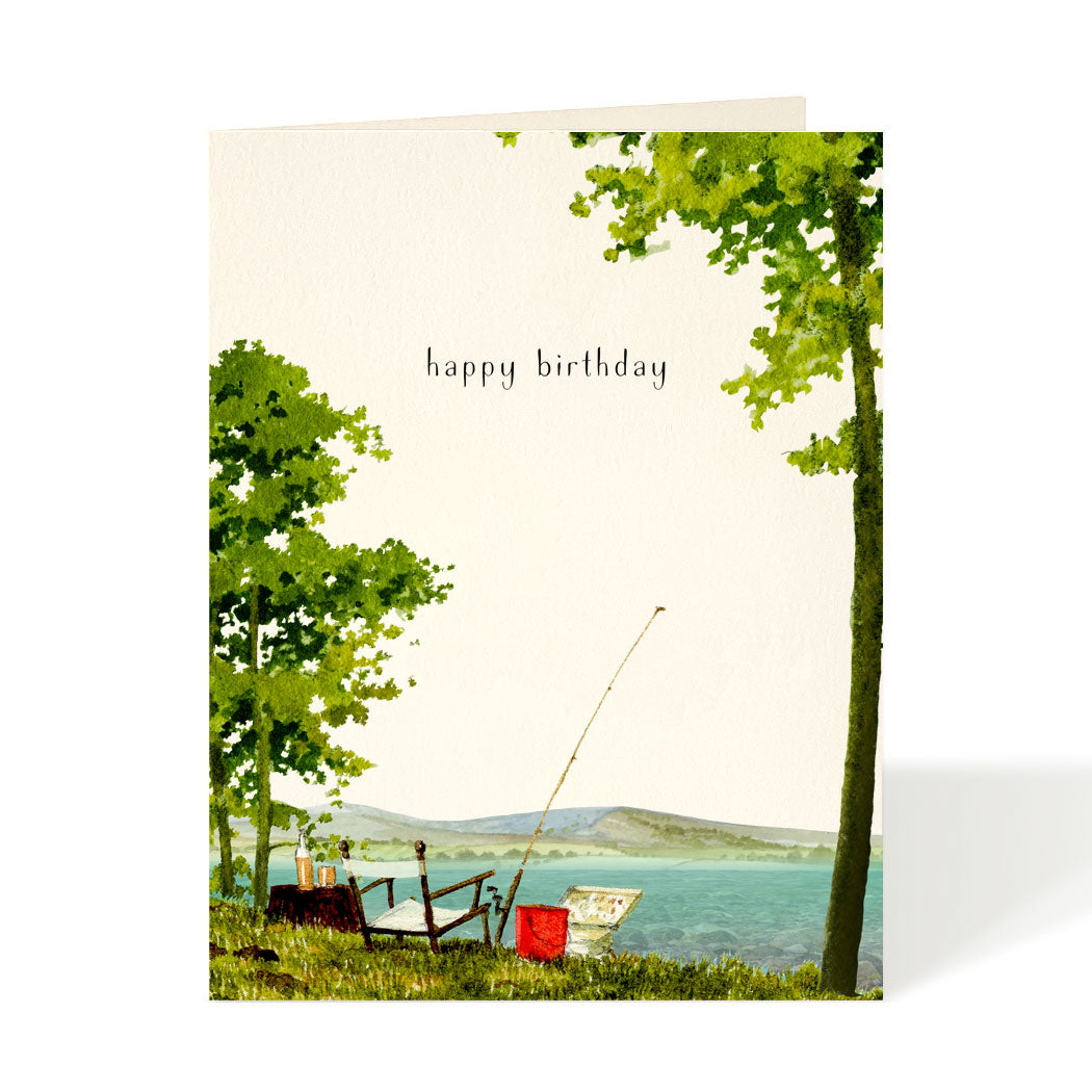 Gone Fishing Birthday Card