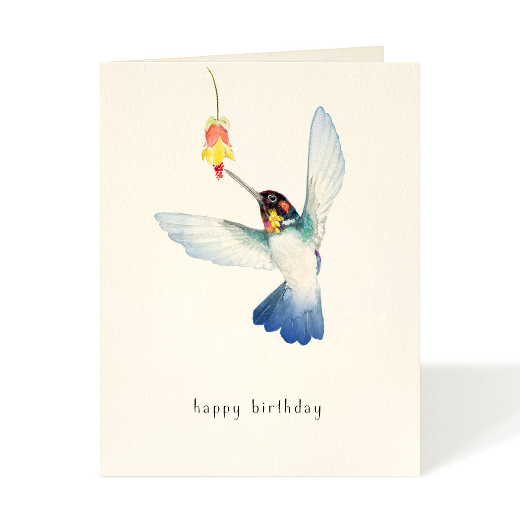 Hummingbird Birthday Card