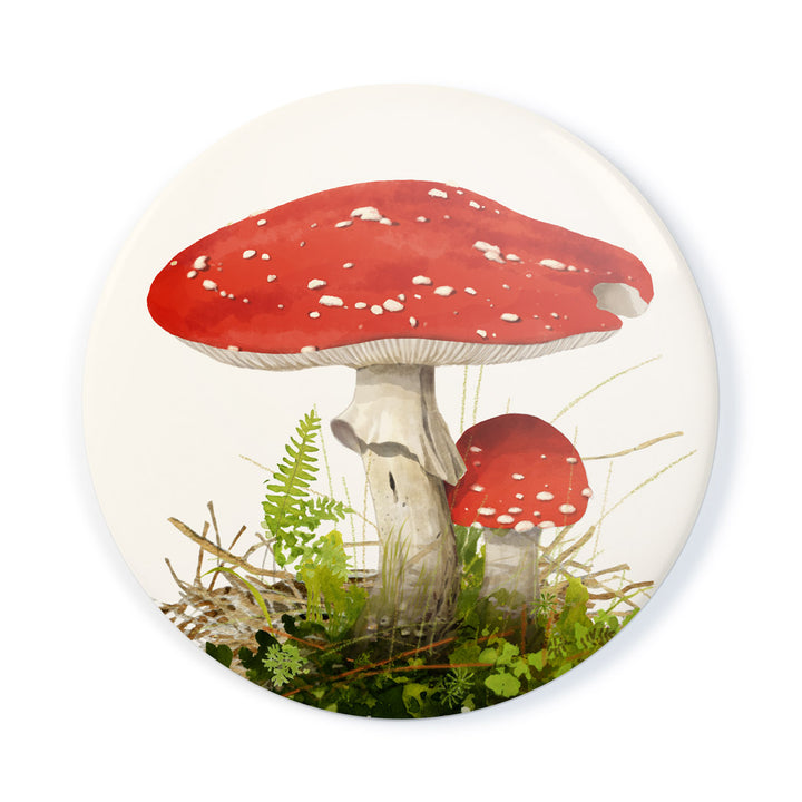 Amanita Muscaria Mushroom Pocket Mirror