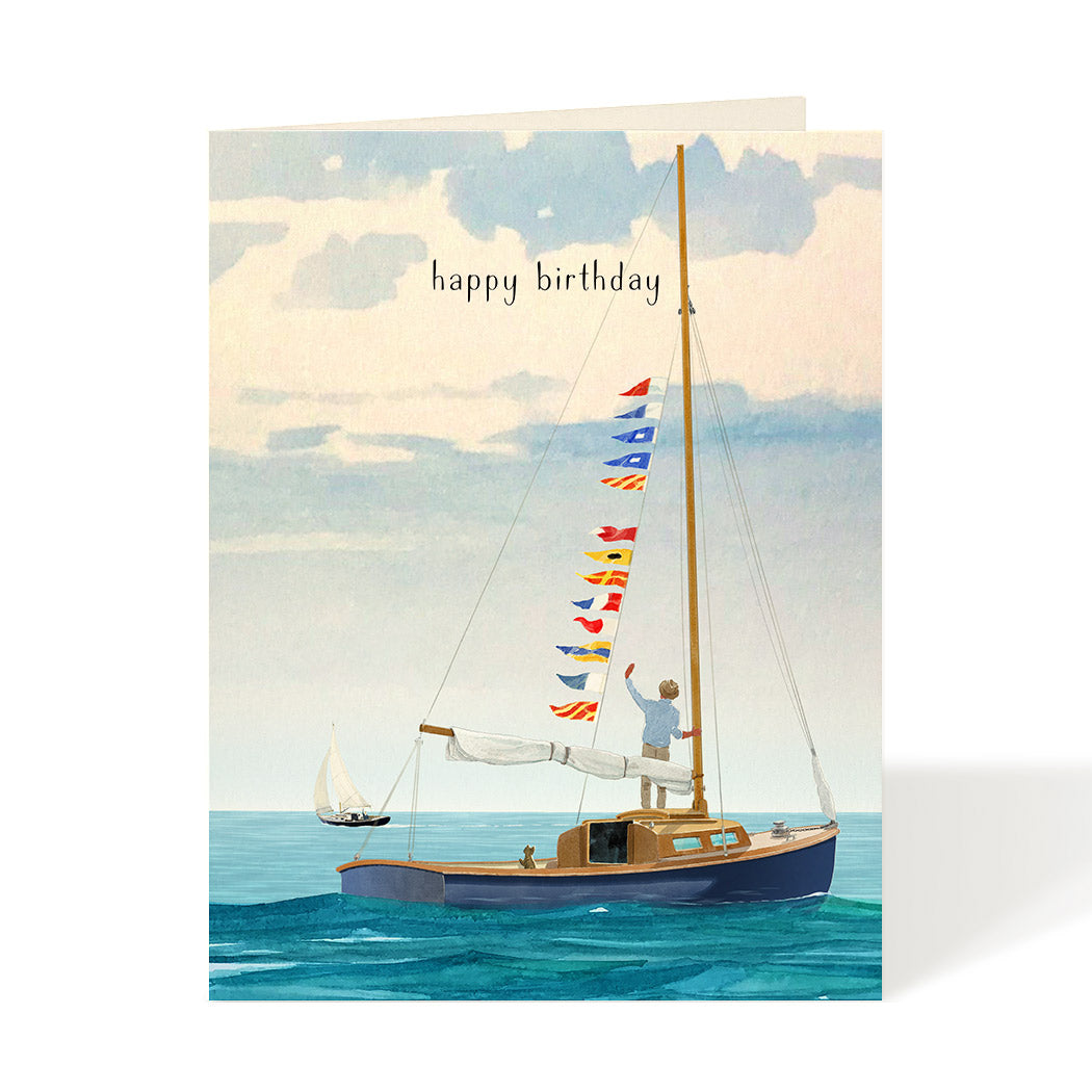 Sailing Birthday Card