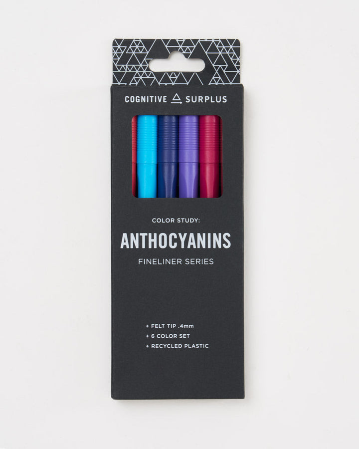 Anthocyanins Fineliner Pens - 6 Pack