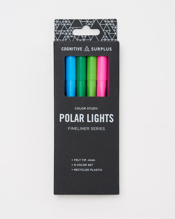Polar Lights Fineliner Pens - 6 Pack