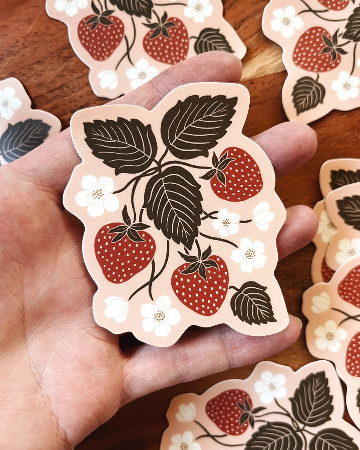 Strawberry Patch Sticker