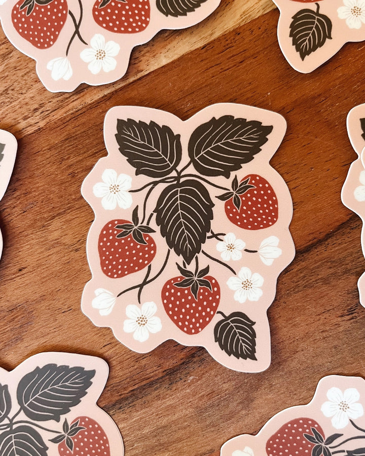 Strawberry Patch Sticker