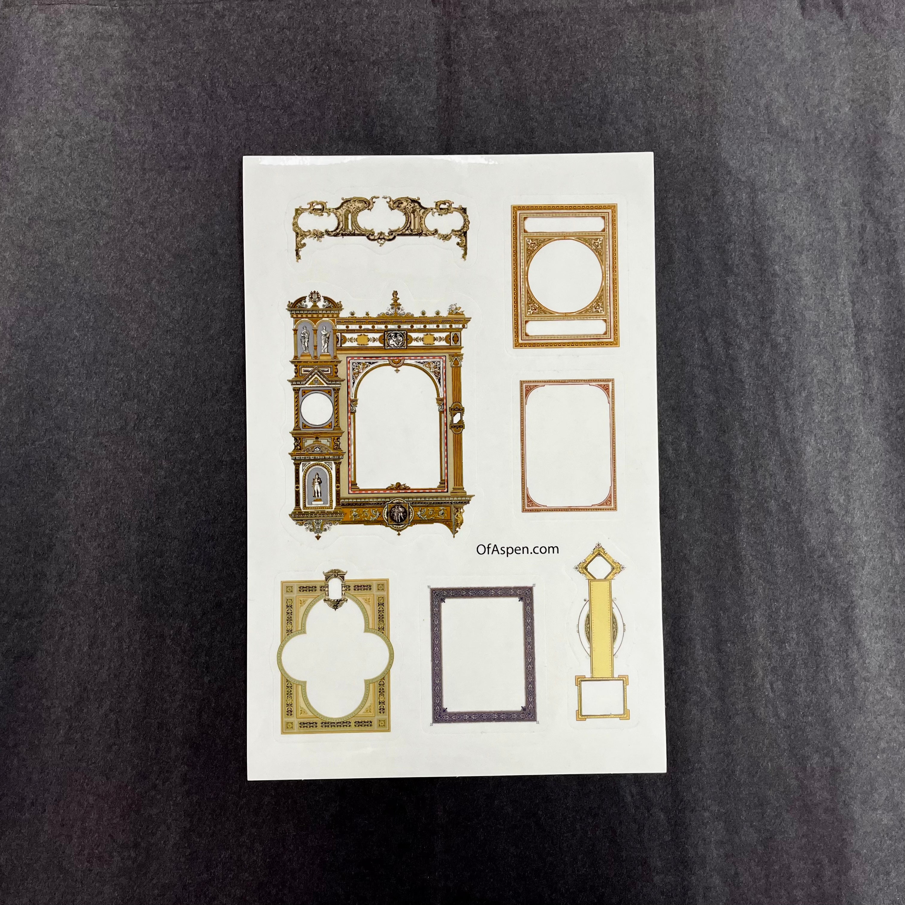 Vintage Frames Sticker Sheet Set