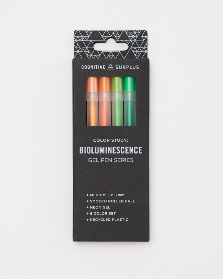 Bioluminescence Gel Pens - Neon 6 Pack