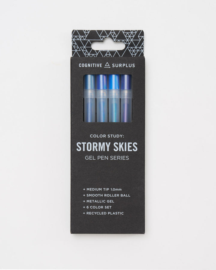 Stormy Skies Gel Pens - Metallic 6 Pack