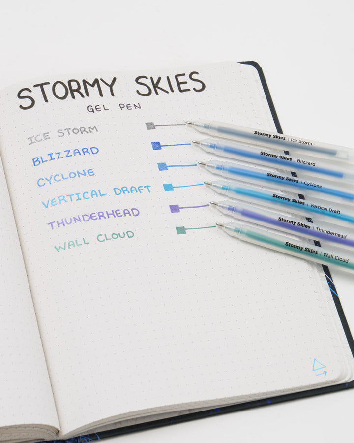 Stormy Skies Gel Pens - Metallic 6 Pack