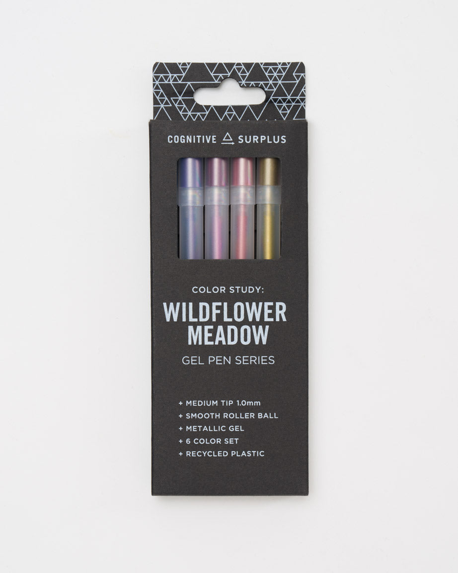 Wildflower Meadow Gel Pens - Metallic 6 Pack