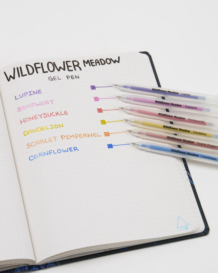 Wildflower Meadow Gel Pens - Metallic 6 Pack