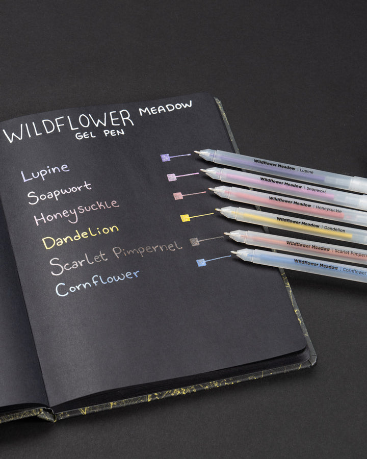 Wildflower Meadow Gel Pens - Metallic 6 Pack