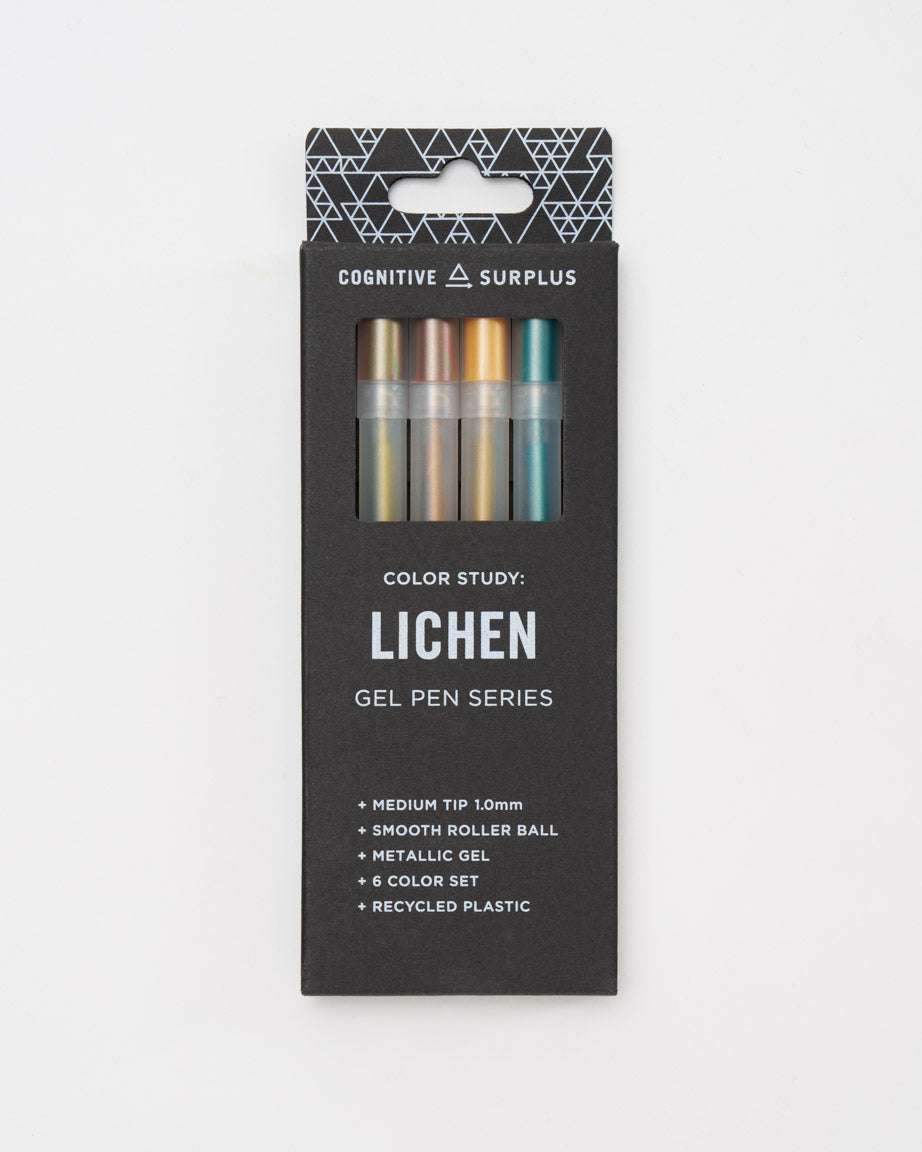 Lichen Gel Pens - Metallic 6 Pack