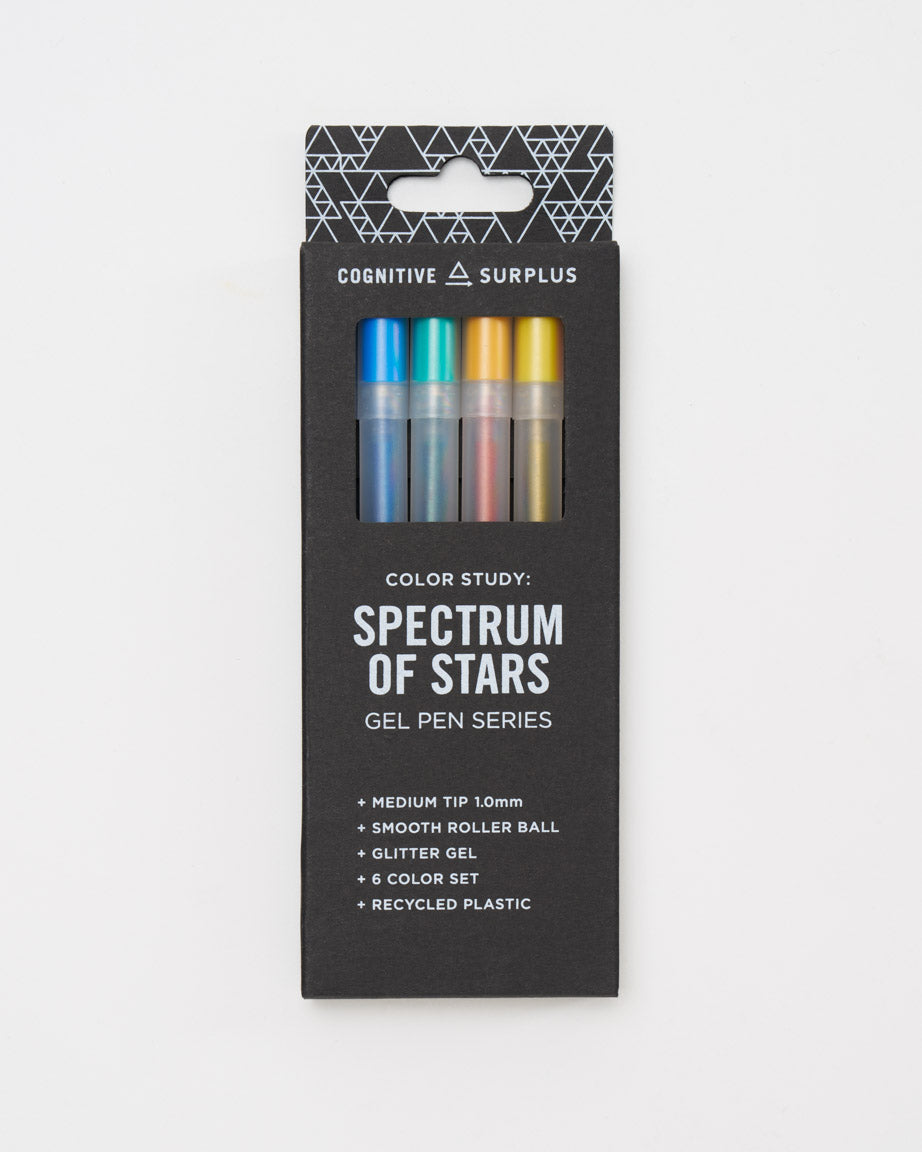 Spectrum of Stars Gel Pens - Glitter 6 Pack