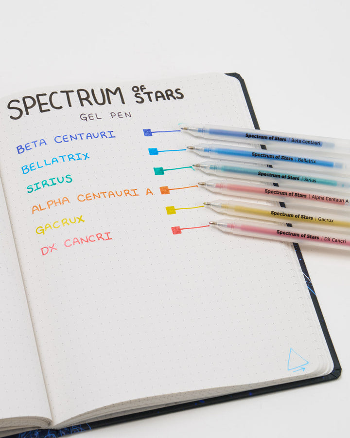 Spectrum of Stars Gel Pens - Glitter 6 Pack