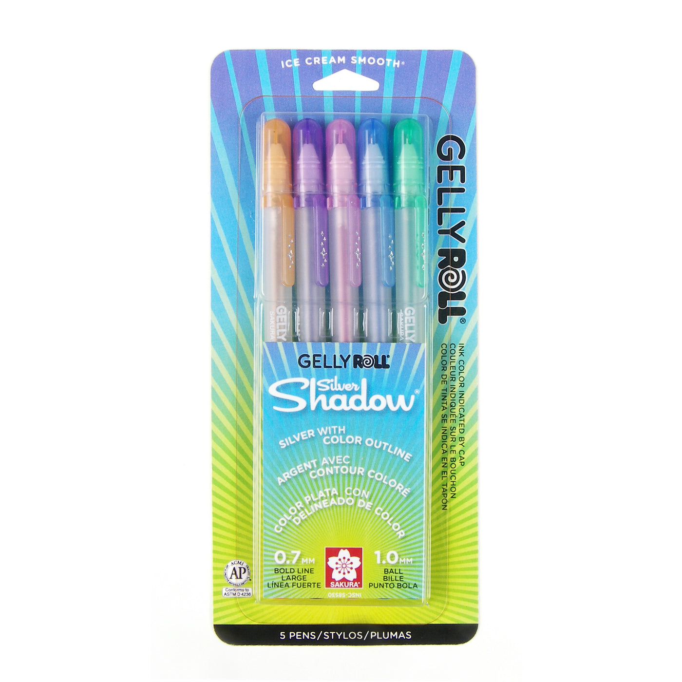 Gelly Roll Silver Shadow - 5 Color Set