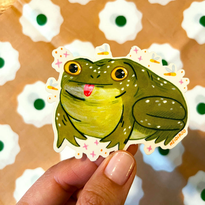 Silly Frog Sticker